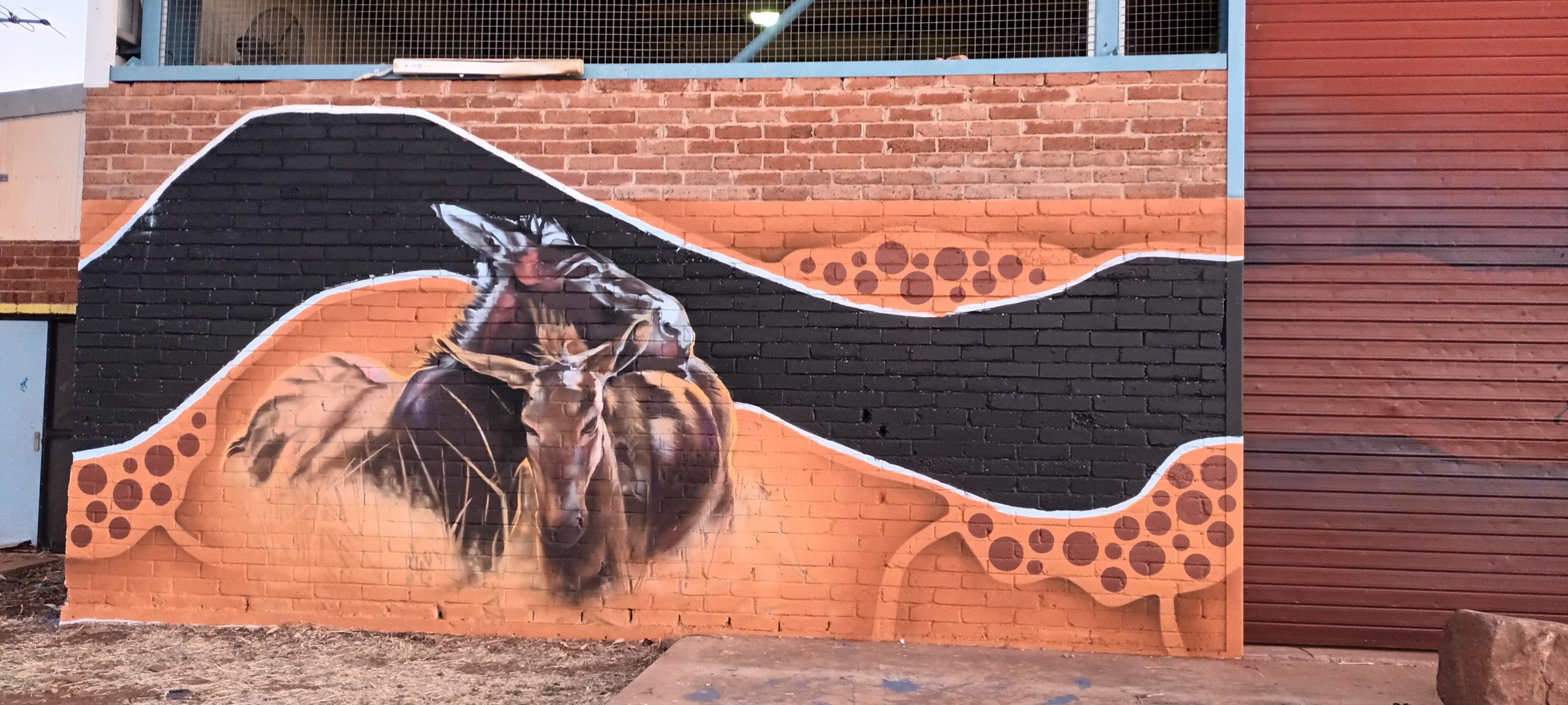 KWHB Daguragu mural WIP